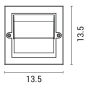ΦΩΤΙΣΤΙΚΟ ΤΟΙΧΟΥ LED 6W 135X135X55 3CCT IP65 ΛΕΥΚΟ  ARTE ILLUMINA SENARIO Eurolamp 145-52124