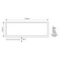 ΦΩΤΙΣΤΙΚΟ PANEL LED 120X30 40W 3000Κ ΛΕΥΚΟ PLUS Eurolamp 145-56165