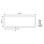 ΦΩΤΙΣΤΙΚΟ BACKLIT UGR19 120X30 27-34-40-45W 3000Κ 220-240V ΛΕΥΚΟ Eurolamp 145-56235