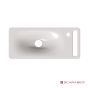 Νιπτήρας Πορσελάνης Hung/50 50x22 (1 οπή) Scarabeo White 1512-300