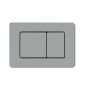 D line – Πλακέτα για εντοιχ. καζανάκι Gun metal light 15326