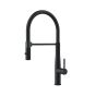 Orabella Bracket Black matt - Μπαταρία Κουζίνας με αποσπώμενο ντουζ 2 ροών 20137