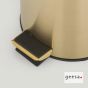 Χαρτοδοχείο Επιδαπέδιο 3l Geesa Inox PVD Brushed Gold 634-211