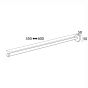 Tiger Boston Κρεμάστρα Τηλεσκοπική Polished stainless steel 304230346 304230346