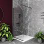 Orabella Serena Black matt H185 80 cm - Καμπίνα ελεύθερης τοποθέτησης με βραχίονα στήριξης τοίχου 30506