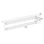 Tiger Boston Κρεμάστρα με Δύο Βραχίονες Polished stainless steel 308730346 308730346