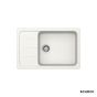 Νεροχύτης Κουζίνας Γρανίτη Element 78x50 Schock Cristalite SuperWhite Granite 31180-1301