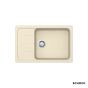 Νεροχύτης Κουζίνας Γρανίτη Element 78x50 Schock Cristalite Vanilla Granite 31180-1321