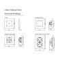 Dimmer 1000 watt χωνευτό Makel Lillium Natural Kare 32001A77