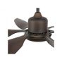 Ανεμιστήρας Οροφής Ø168,5 εκ. με φως, Τηλεχειριστήριο, 5 Πτερύγια ABS Καφέ Σκούρο Faro Tilos 33466
