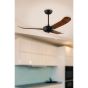 Ανεμιστήρας Οροφής Ø137x51,5cm  AC 220-240V,50Hz Remote Control Μαύρο Ματ-Καφέ Eglo Hoi An 35029