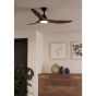 Ανεμιστήρας Οροφής Ø132x29,5cm 30w DC 5 Ταχύτητες, Timer,Led 19w 3000-4000-6000K Summer-Winter mode, Μαύρο-Walnut Eglo Portsea 35113