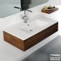 Νιπτήρας Πορσελάνης Flat 91,5x46,5 (1 οπή) Bianco Ceramica White 36090-300