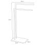 Tube white κρεμάστρα επιδαπέδια 2 θέσεων Sealskin 362383210