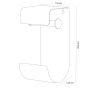 Brix white χαρτοθήκη επιτοίχια Sealskin  362471810