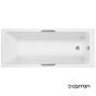 Μπανιέρα Ακρυλική Caronite QUANTUM INTEGRA 1700x750 με λαβές Chrome, Carron Bath White 466AC