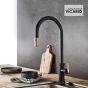 ΜΠΑΤ.ΝΕΡΟΧ. URBAN VICARIO BLACK MATT/BRUSHED GOLD 400702-400201