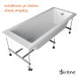 Μπανιέρα Ακρυλική CUBIC 160x70, Sirene White CUB16070