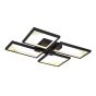 ΦΩΤΙΣΤΙΚΟ ΟΡΟΦΗΣ ΑΛΟΥΜΙΝΙΟ LED 36W 1400Lm 3000K 448X578mm ΜΑΥΡΟ ARTE ILLUMINA SQUARE Eurolamp 144-46061