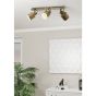 Eglo Southery Τριπλό Σποτ με Ντουί E27 σε Χρυσό Χρώμα 43819