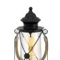 Eglo Bradford Διακοσμητικό Φωτιστικό Φαναράκι με Ντουί για Λαμπτήρα E27 σε Μαύρο Χρώμα 49283