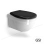 Λεκάνη Κρεμαστή CLASSIC/55 με κάλυμμα Soft Close MS87C Black, GSI White 871200NC-300