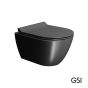 Λεκάνη Κρεμαστή Pura/50 Swirlflush με κάλυμμα MS86SC Super Slim Soft Close, GSI Ardesia 881600SC-401