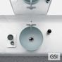 Νιπτήρας Πορσελάνης Sand Φ40 GSI Ghiaccio 9039-920