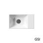 Νιπτήρας Πορσελάνης Kube-X 40x23 (1 προχ.) GSI White 9484-300