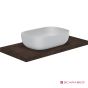 Νιπτήρας Πορσελάνης Glam 56x39 Scarabeo White 1804-300