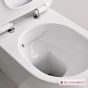 Λεκάνη Κρεμαστή MOON/50,5 Clean-Flush με κάλυμμα Slim Soft Close, Scarabeo White 552000SC-300