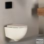 Λεκάνη Κρεμαστή LENTA/53 Rimless με κάλυμμα Soft Close MS38C, Bianco Ceramica Ivory Matt 381600C-311
