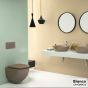Λεκάνη Κρεμαστή LENTA/53 Rimless με κάλυμμα Soft Close MS38C, Bianco Ceramica Taupe Matt 381600C-530