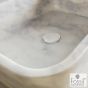Νιπτήρας Μαρμάρινος  Gaia 60x38 h.14 Fossil Carrara Nuovo DS60-300