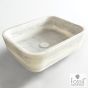 Νιπτήρας Μαρμάρινος  Gaia 60x38 h.14 Fossil Carrara Nuovo DS60-300