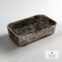 Νιπτήρας Μαρμάρινος  Gaia 60x38 h.14 Fossil Emperador Dark DS60-523