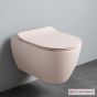 Λεκάνη Κρεμαστή MOON/50,5 Clean-Flush με κάλυμμα Slim Soft Close, Scarabeo Antique pink (rosa) 552000SC-810