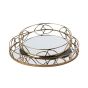 S/2 ΔΙΣΚΟΣ ΜΕΤΑΛΛΙΚΟΣ ΜΕ ΚΑΘΡΕΦΤΗ ΧΡΥΣΟΣ 39x5x39cm/ 30.5x5x30.5cm Eurolamp 819-01150
