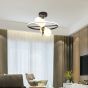 InLight Κρεμαστό φωτιστικό LED 20W 3000K και 4XG9 σε μαύρο και χρυσαφί χρώμα D:50cm 6063
