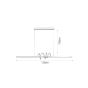 InLight Κρεμαστό φωτιστικό LED 40W 3CCT by switch on base σε λευκό χρώμα D:120cm 6075-WH