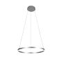 Κρεμαστό φωτιστικό LED 45W 3CCT by switch on base D:100cm 6095-AA-Silver