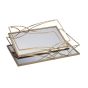 S/2 ΔΙΣΚΟΙ ΜΕΤΑΛΛΙΚΟΙ ΜΕ ΚΑΘΡΕΦΤΗ ΧΡΥΣΟΙ 35x25x6cm / 30.5x20x5.5cm Eurolamp 819-02156