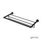 Ράφι για πετσέτες με πετσετοκρεμάστρα NEMOX Geesa Black Matt 6552-400