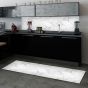 White Marble πλάτη προστασίας τοίχων κουζίνας και μπάνιου (67323) Ango