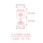 Baby Dreams Pink επιτραπέζιο φωτιστικό (76011[S]) Ango