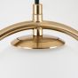 SE 110-15-23 PRATO PENDANT BRASS GOLD WITH 2 OPAL GLASSES Φ15,23 Γ4 HOMELIGHTING 77-4490