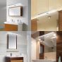 SE-NK-40 MULAN WALL LAMP NICKEL 40CM 3CCT 8W WITH MEMORY IP44 Δ2 HOMELIGHTING 77-50563