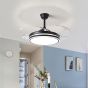 SE LED 36 FAMA BLACK FAN 105x35cm 36W IP20  3CCT WITH MEMORY 2 YEARS WARRANTY HOMELIGHTING 77-50618