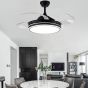 SE LED 36 FAMA BLACK FAN 105x35cm 36W IP20  3CCT WITH MEMORY 2 YEARS WARRANTY HOMELIGHTING 77-50618