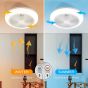 SE LED F46 DALTON BROWN FAN 30W SMART WITH CONTROL 46x46x20cm 3000k-6500k 85-265V 2 YEARS WARRA HOMELIGHTING 77-50623